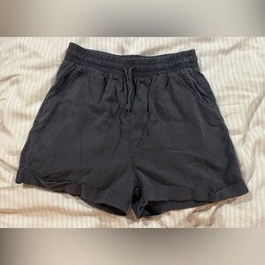 Universal Thread Black Elastic-Waist Everyday Athletic Shorts